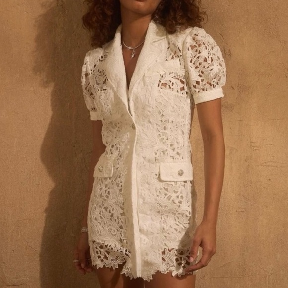 GENERATION LOVE Neira Lace Dress White - Picture 1 of 8